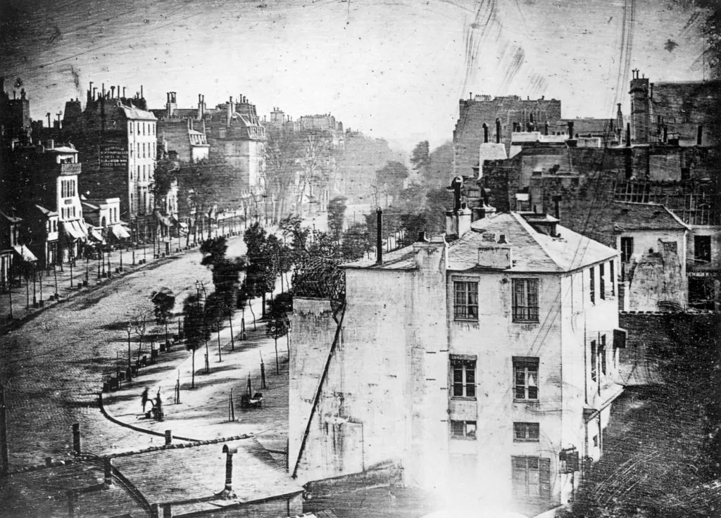 The First Photograph Featuring a Person, 1838