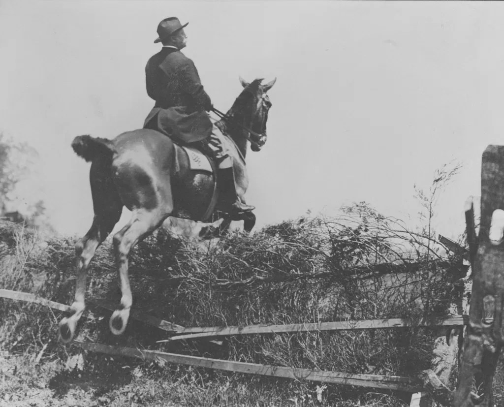 Theodore Roosevelt's Horseback Jump, 1902