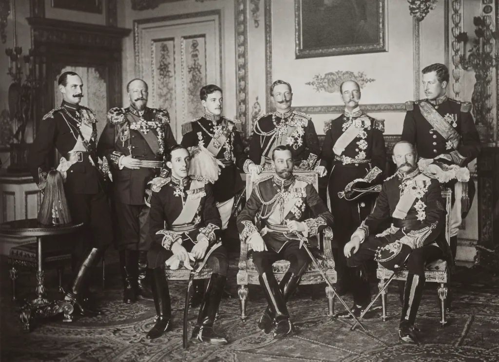 9 Monarchs at King Edward VII's Funeral, 1910