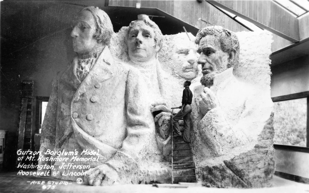 Gutzon Borglum's Model for Mount Rushmore, 1936