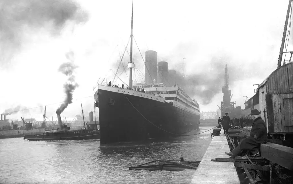 The Titanic in the Docks of Southampton, 1912