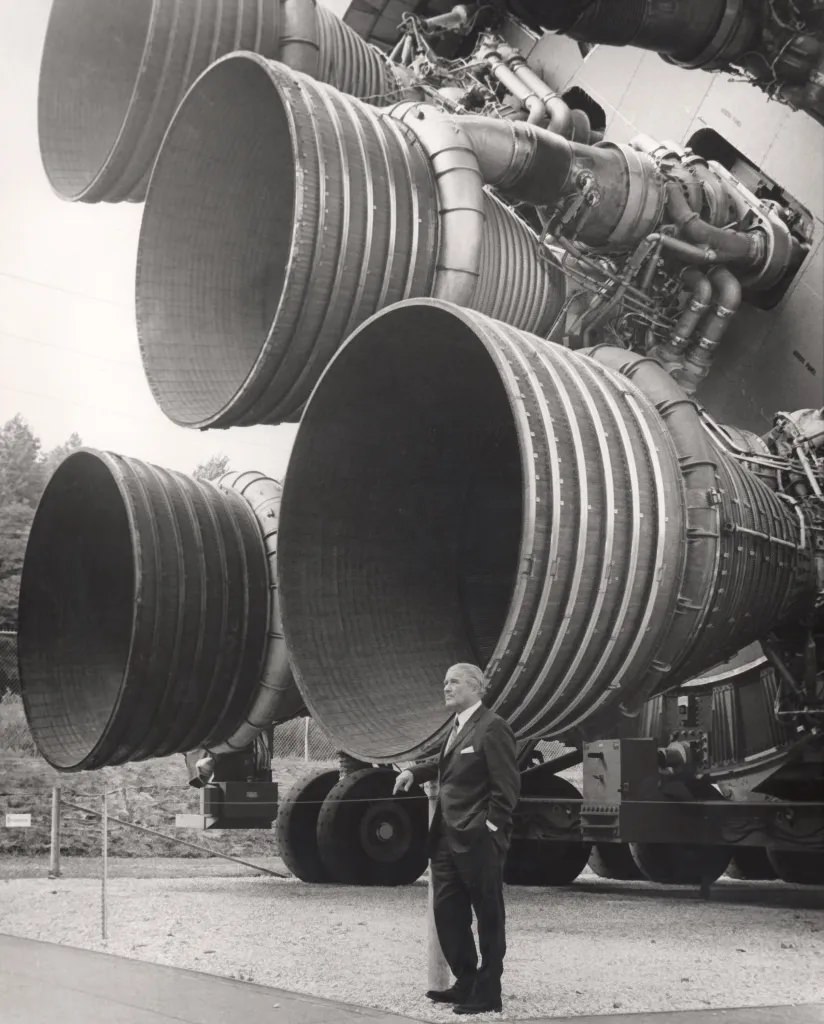 Wernher von Braun and the F-1 Engines: A Pioneer of Rocket Technology in the United States, 1969