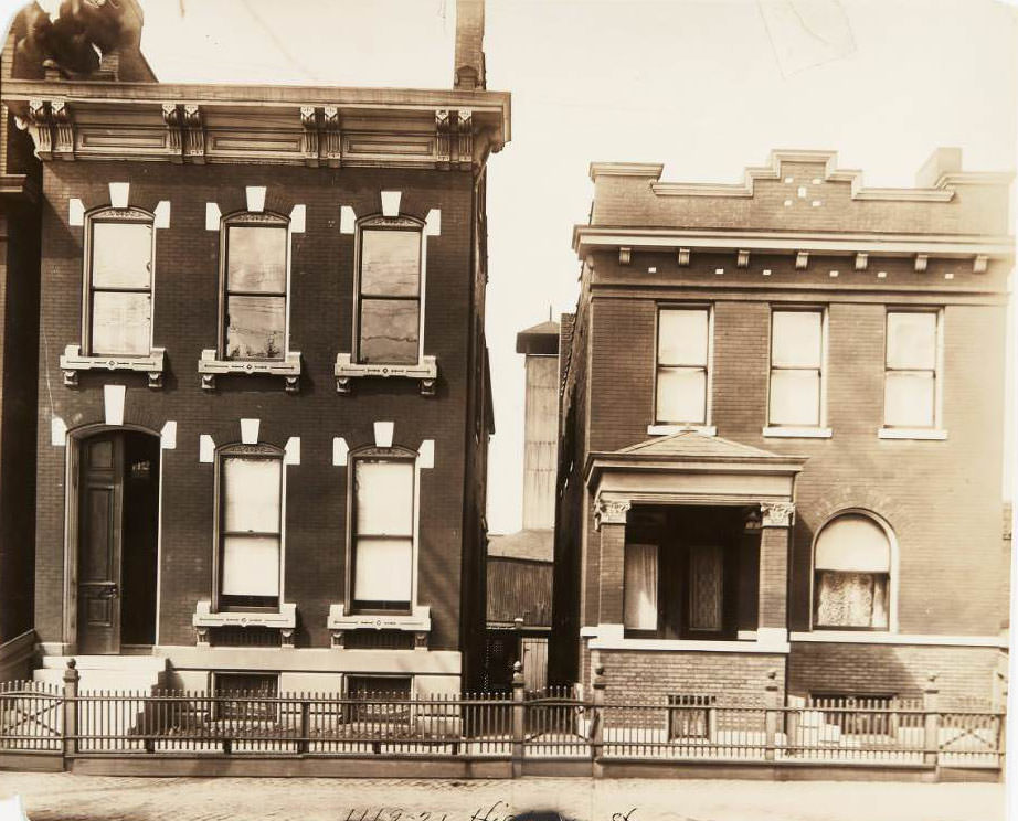 Two houses located at 1119 and 1121 Hickory Street in the La Salla Park neighborhood, 1930