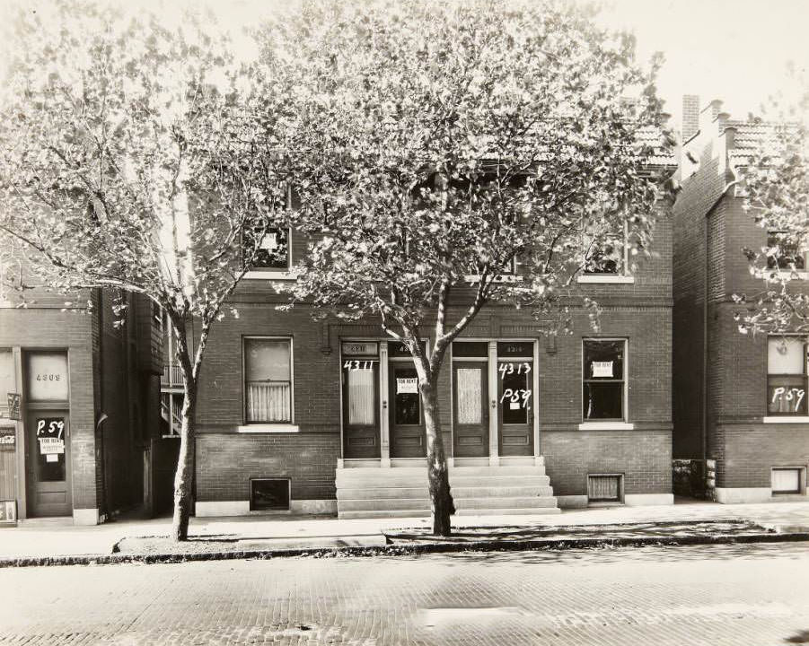 Multi-family residence at 4311 and 4313 N. Florissant Ave, 1930