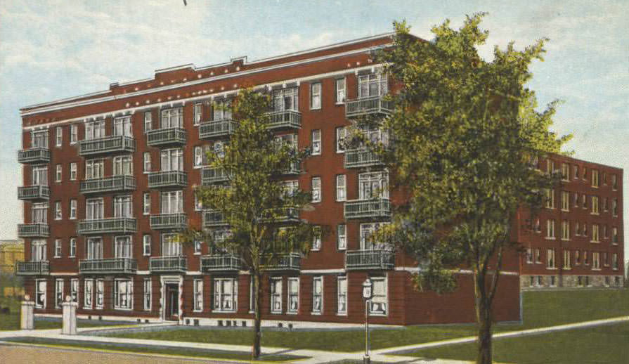 Commodore Apartments, 5316 Pershing Avenue, St. Louis, Mo., 1930 - The Commodore apartment building at 5316 Pershing Avenue, St. Louis, Missouri.