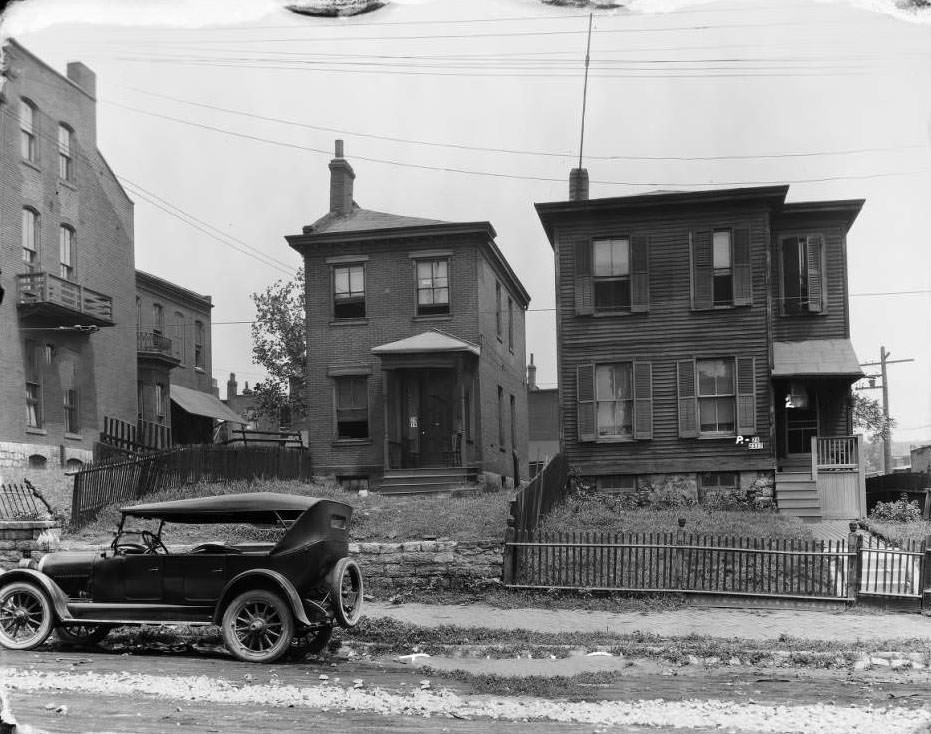 View of residences at 2317-2319-2325 Randolph St, 1930