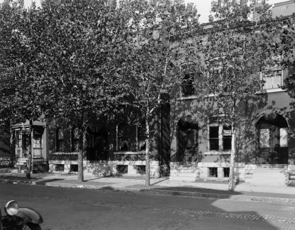 Houses on 4300 block of N. Florissant Ave, 1930