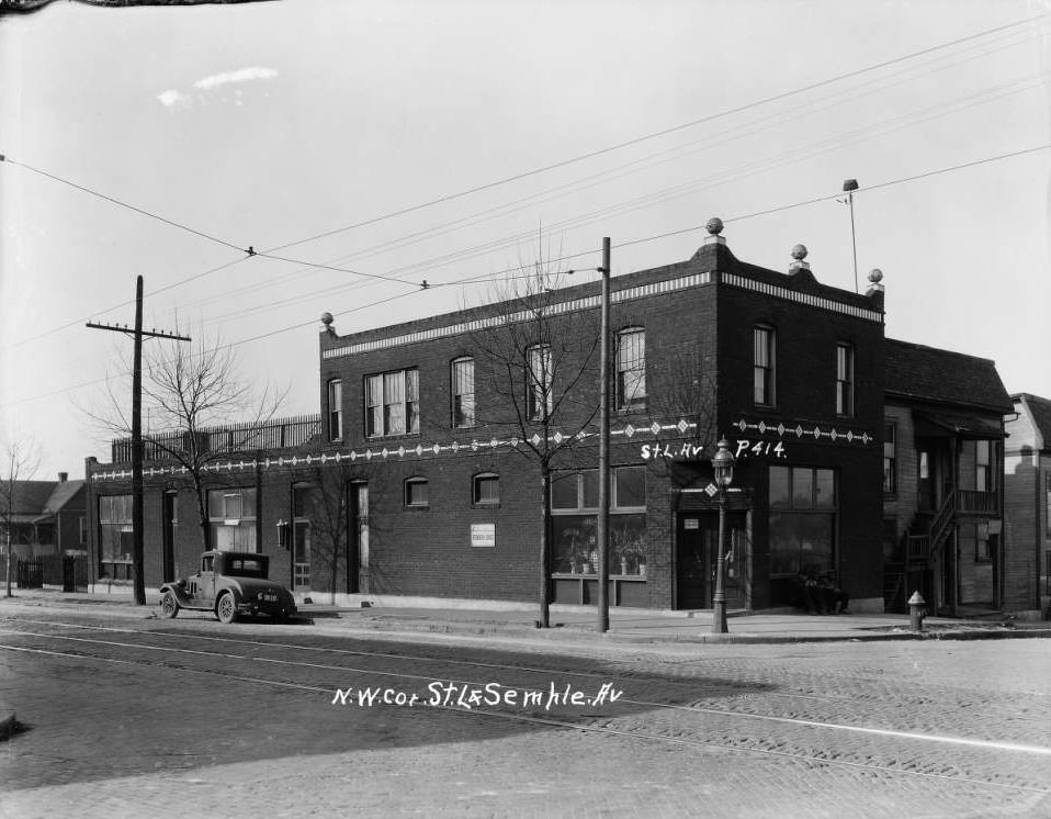 Northwest corner of St. L. and Semple Ave, 1930