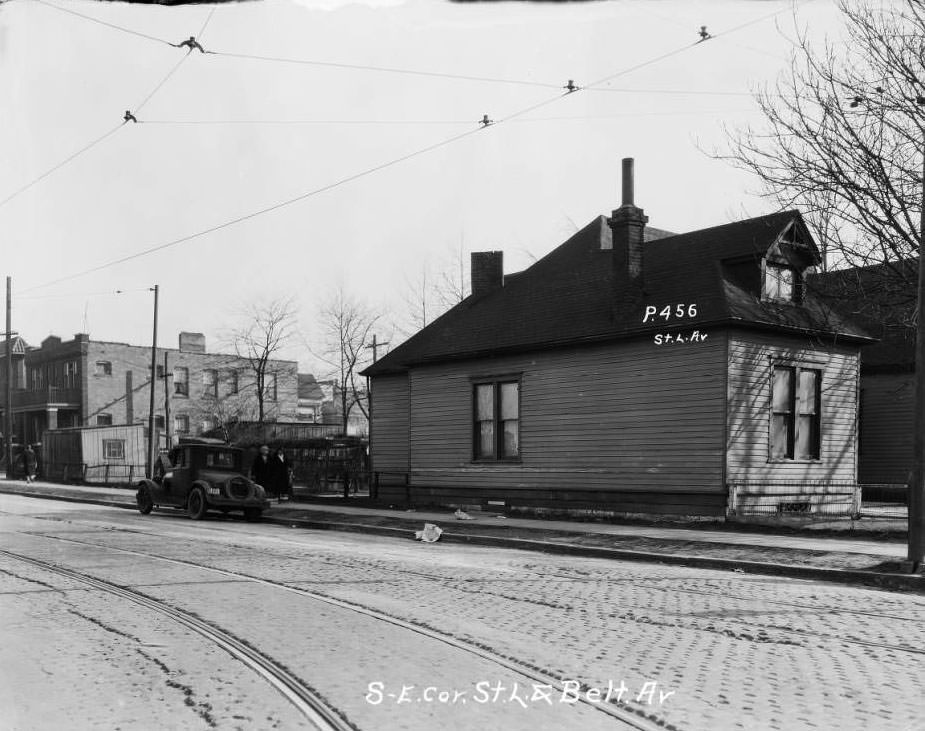 Southeast corner of St. L. and Belt Av, 1930