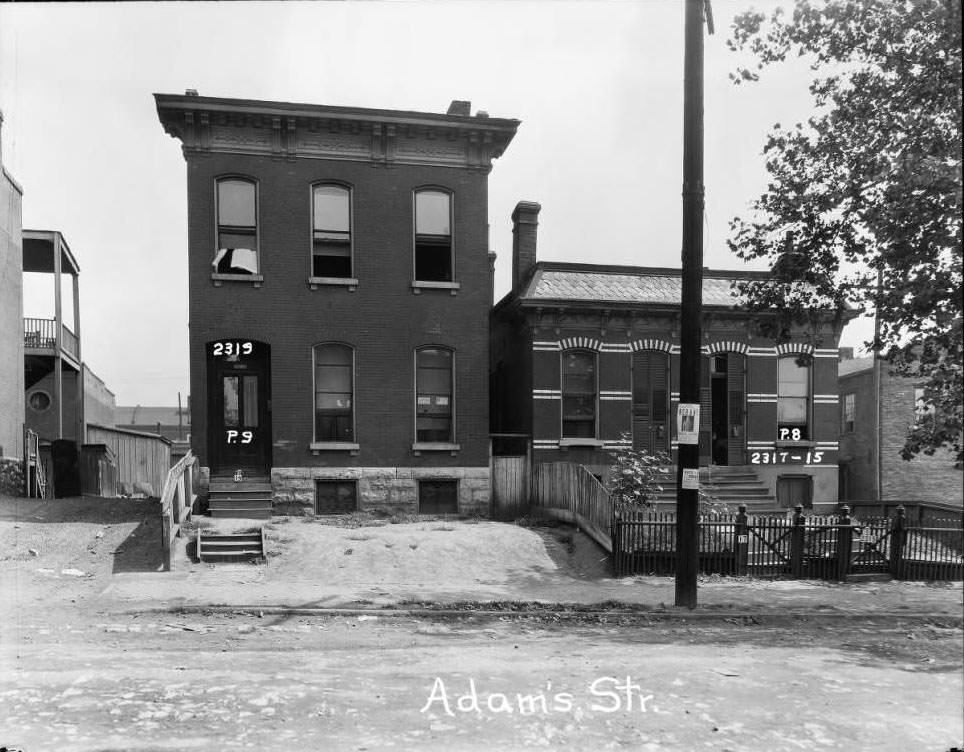 View of 2300 block of Adams Street, 1930