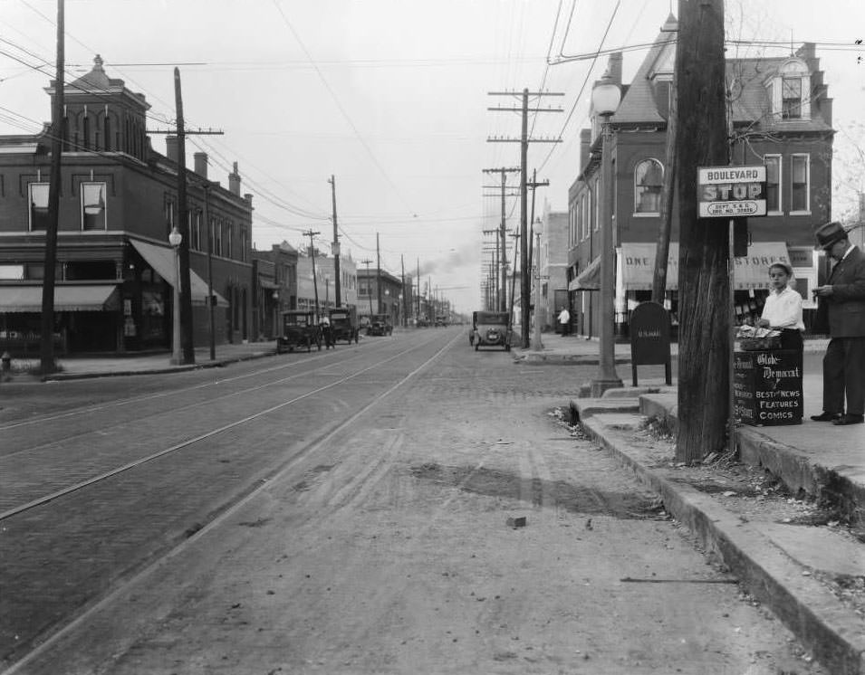 View of 39th Street and Russell Blvd. in the Shaw neighborhood, 1931