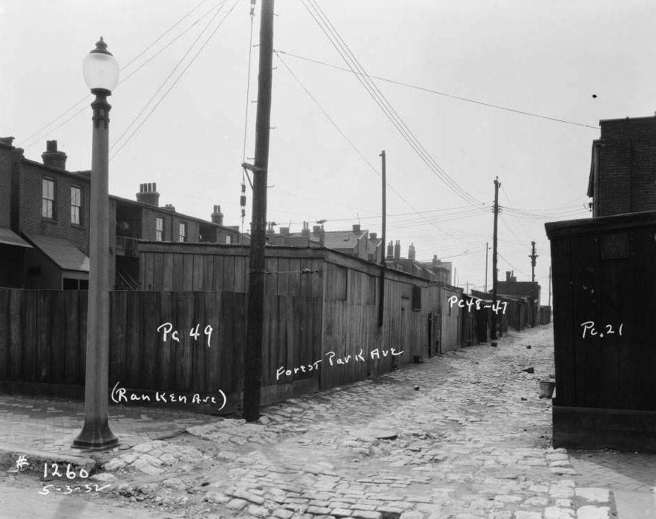 View of Forest Park Ave. (Ranken) from Pc. 21, 48-49, 1932.