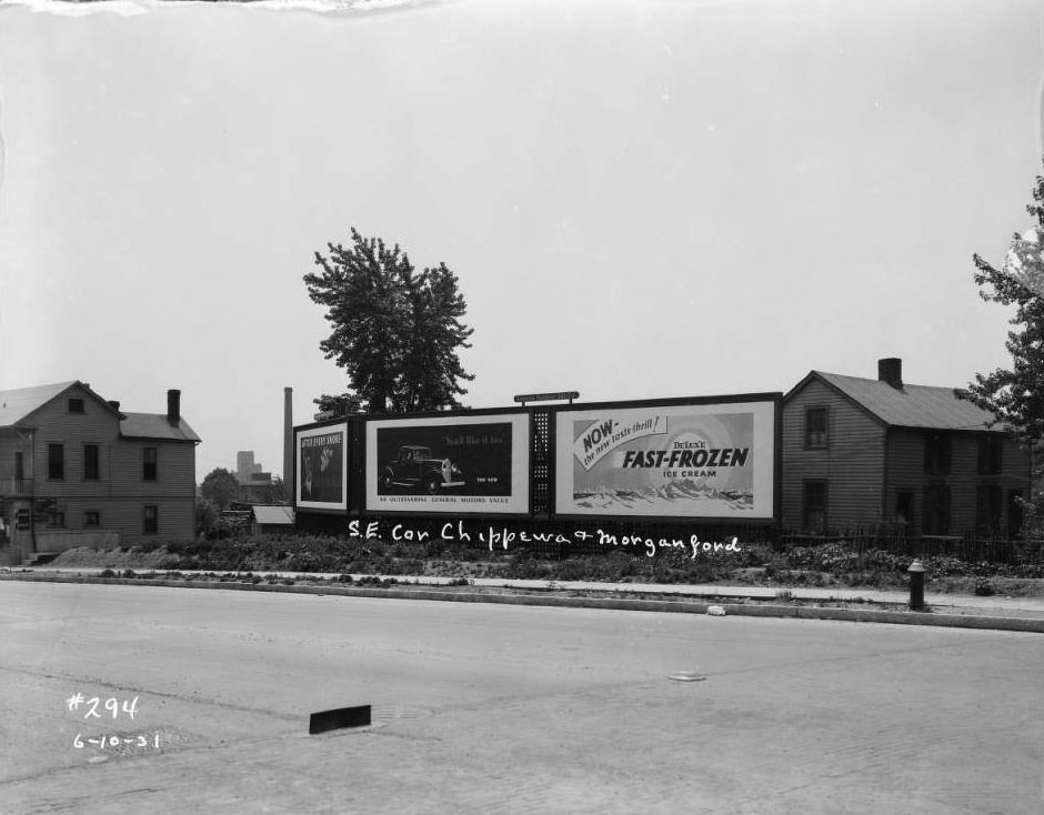 View of southeast corner of Chippewa and Morganford, 1931.