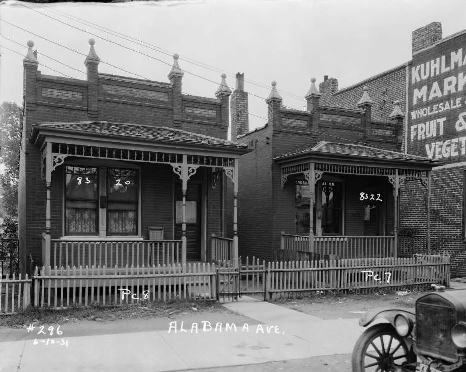 View of 8300 block of Alabama Ave. from Pc. 7-8, 1931.