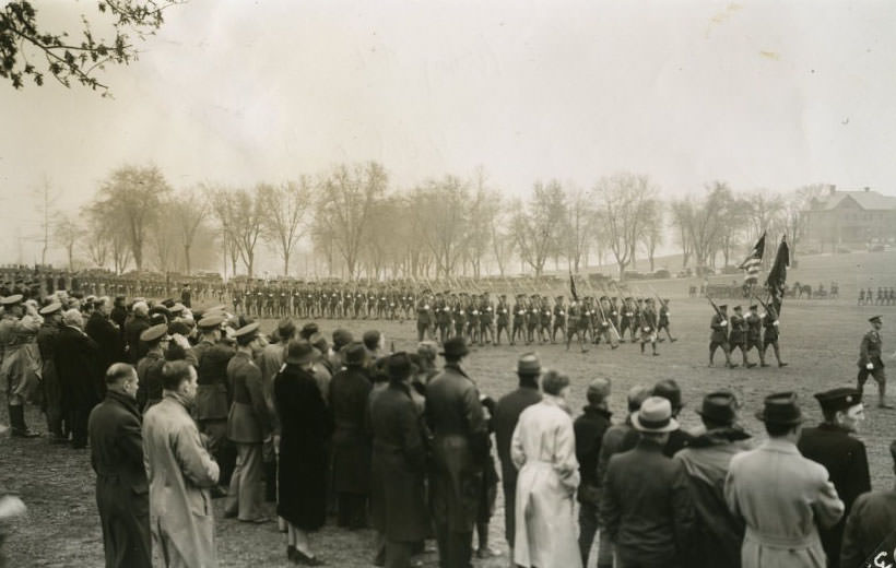 Details of equipment operation remain secret at Jefferson Barracks, 1930