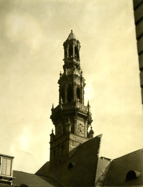 The historic main tower of City Hall to be demolished, 1930