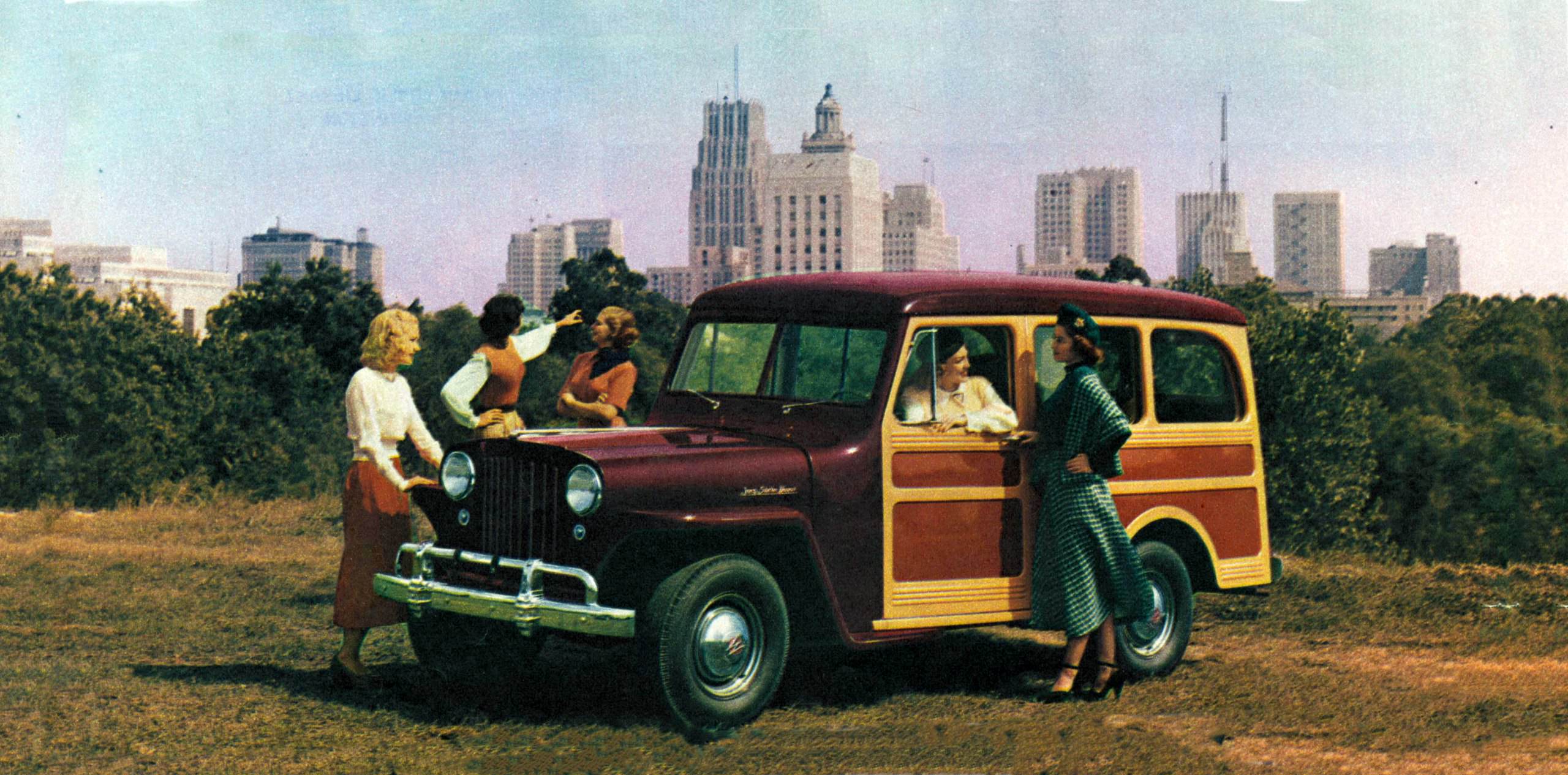 The Iconic 1949 Willys Jeep Station Wagon: Driving Back in Time with Vintage Adverts