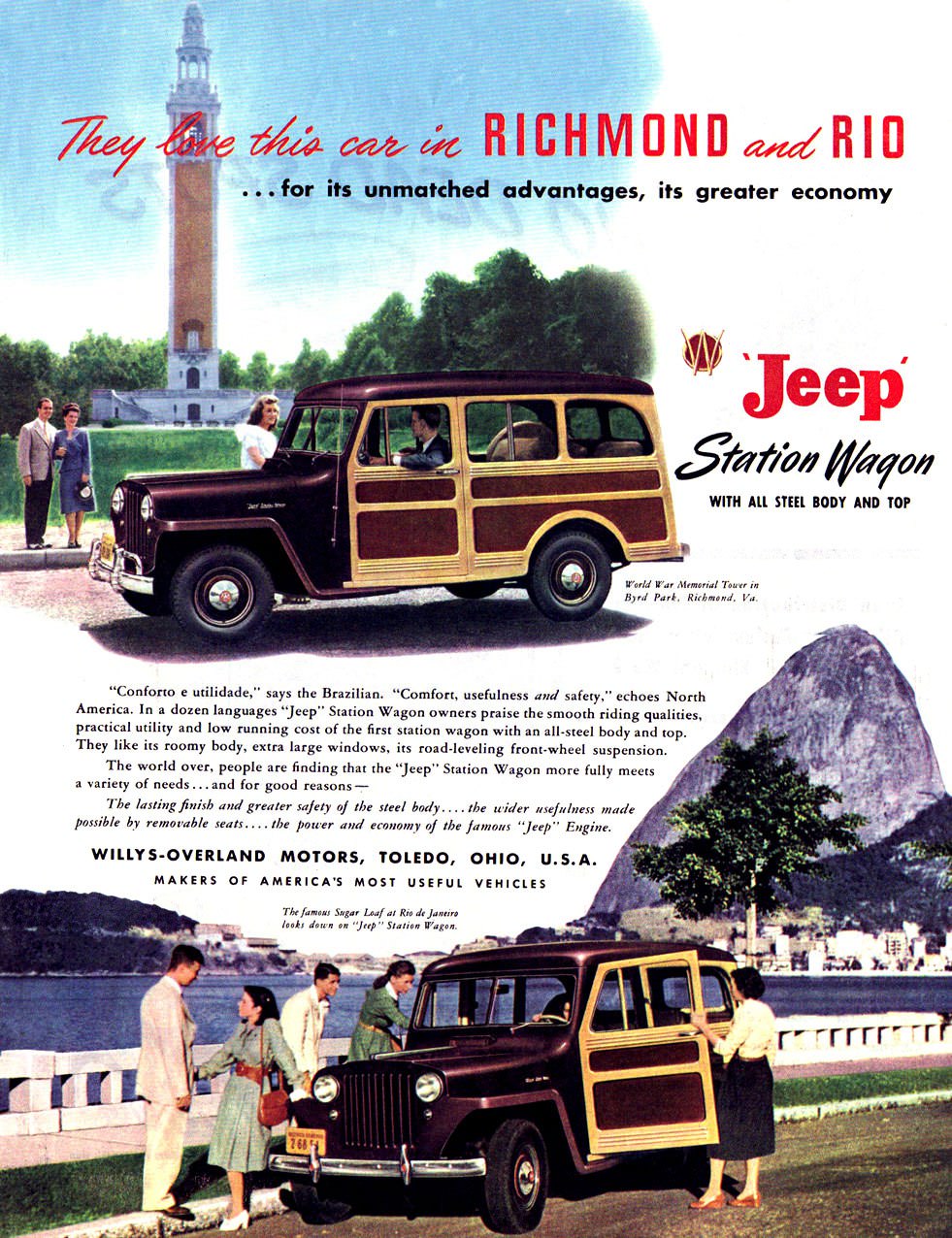 The Iconic 1949 Willys Jeep Station Wagon: Driving Back in Time with Vintage Adverts
