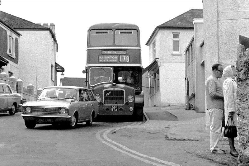 178 on the way from Stoke Gabriel to Paignton, 1970