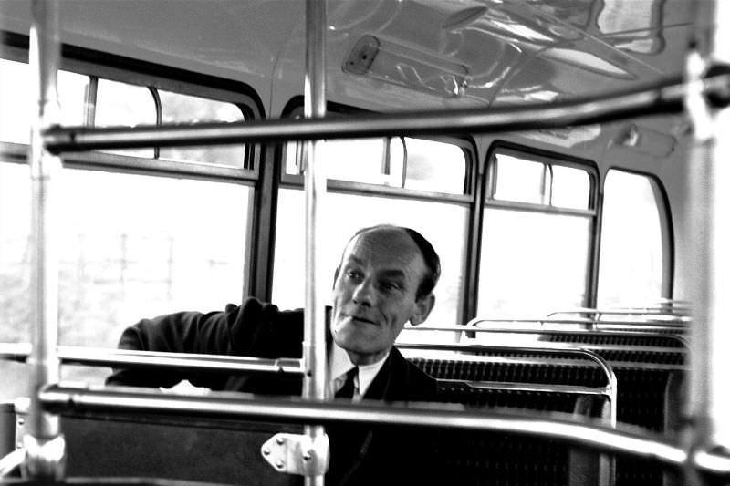 Paignton bus station, 1970