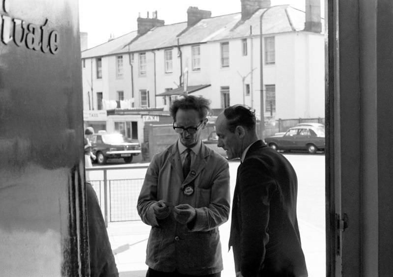 Paignton bus station, 1970