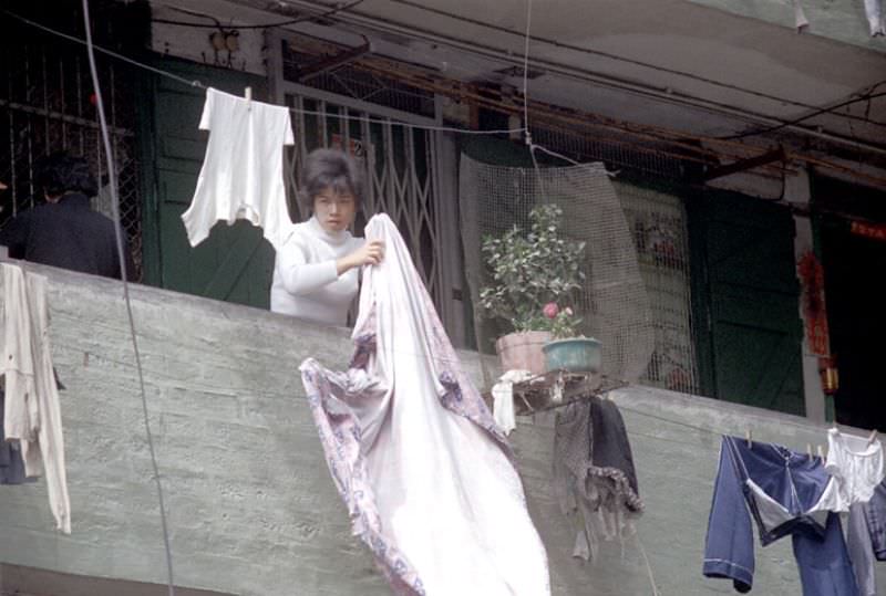 From balconies, Hong Kong, 1972