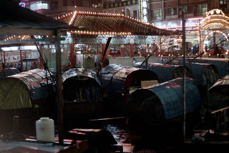 Harbor life, Hong Kong, 1972