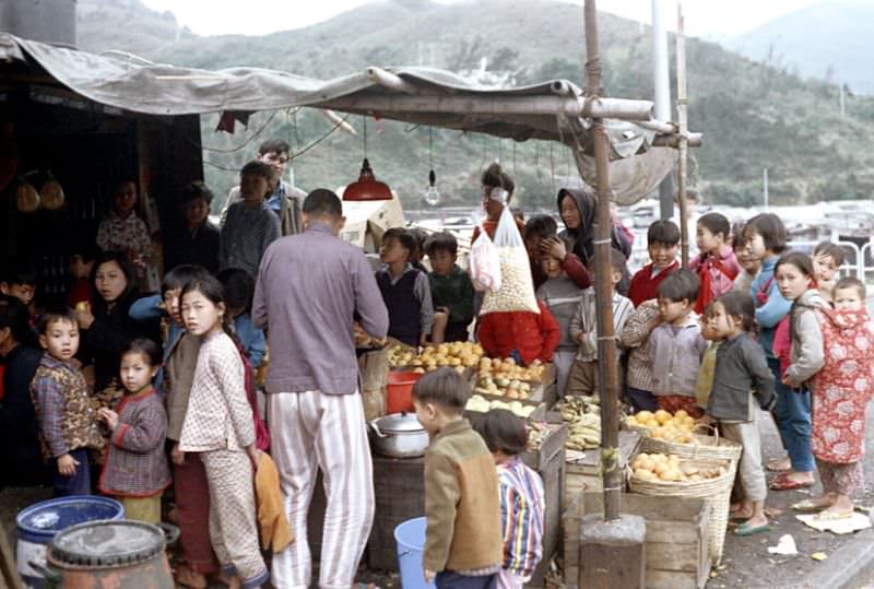 Market, Hong Kong, 1972