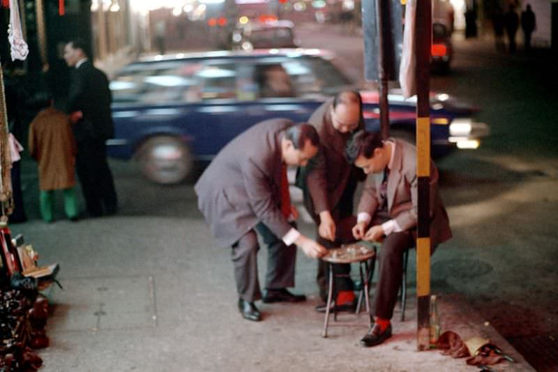 Street vendor, Hong Kong, 1972