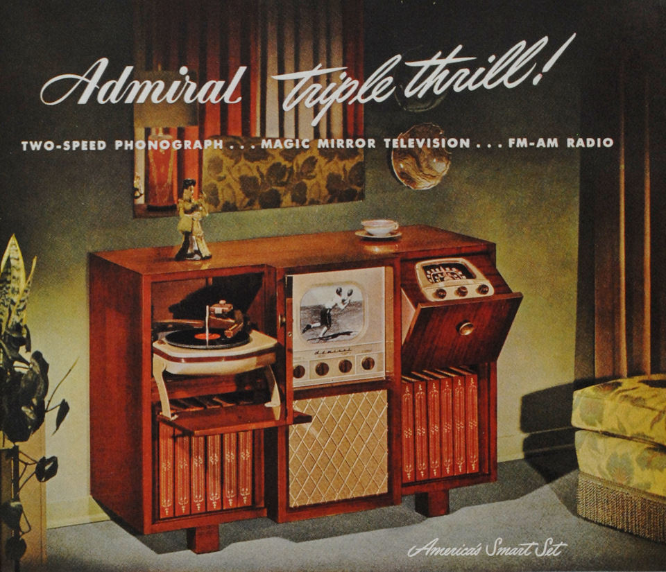 Vintage Ads of Admiral Televisions From the 1950s