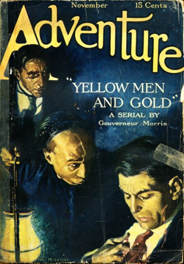 Cover of Adventure’s first issue, November 1910