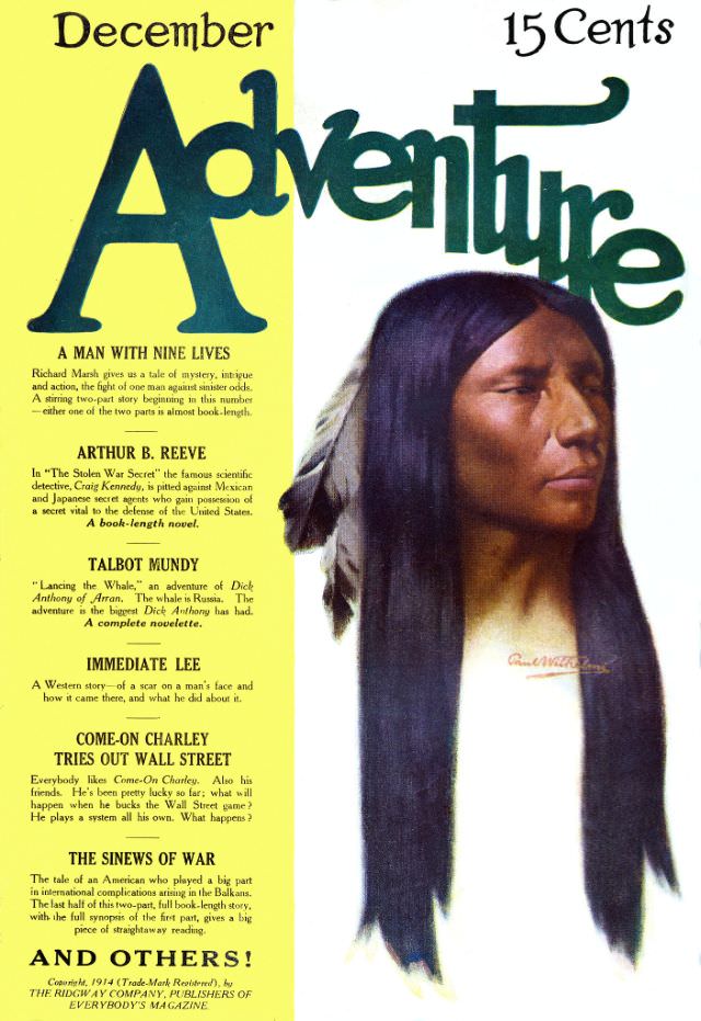 Adventure cover, December 1914