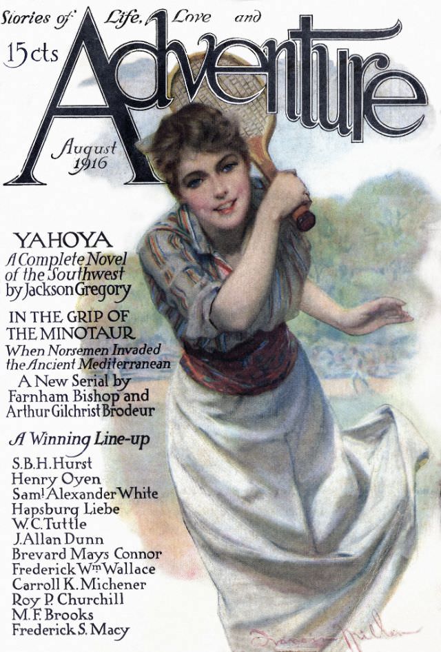 Adventure cover, August 1916