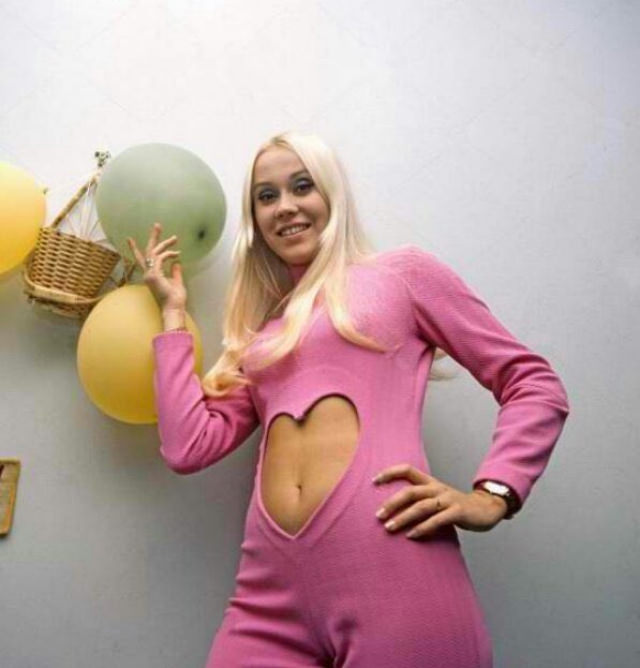 Agnetha Fältskog's Iconic Pink Heart Jumpsuit: A Nostalgic Blast from ABBA's Past