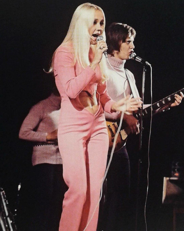 Agnetha Fältskog's Iconic Pink Heart Jumpsuit: A Nostalgic Blast from ABBA's Past