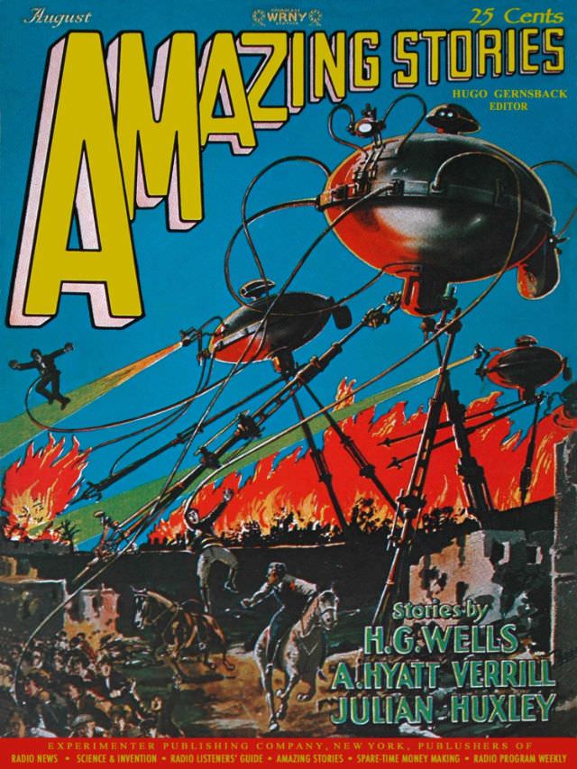 Amazing Stories cover, August 1927