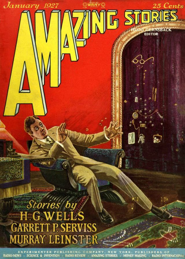 Amazing Stories cover, January 1927