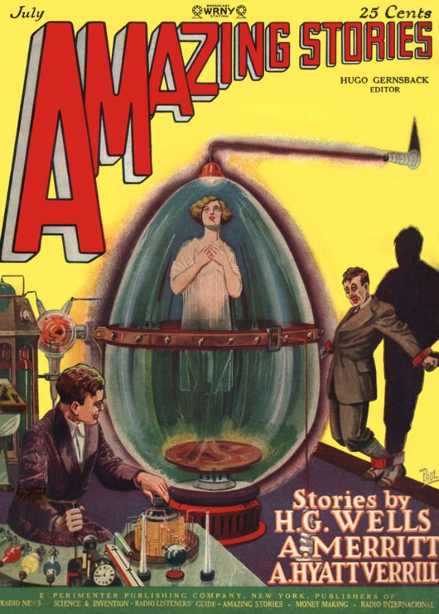 Amazing Stories cover, July 1927