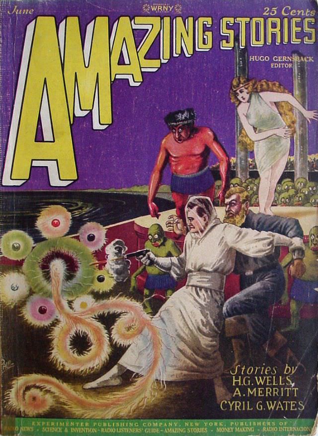 Amazing Stories cover, June 1927