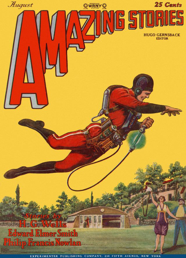 Amazing Stories cover, August 1928