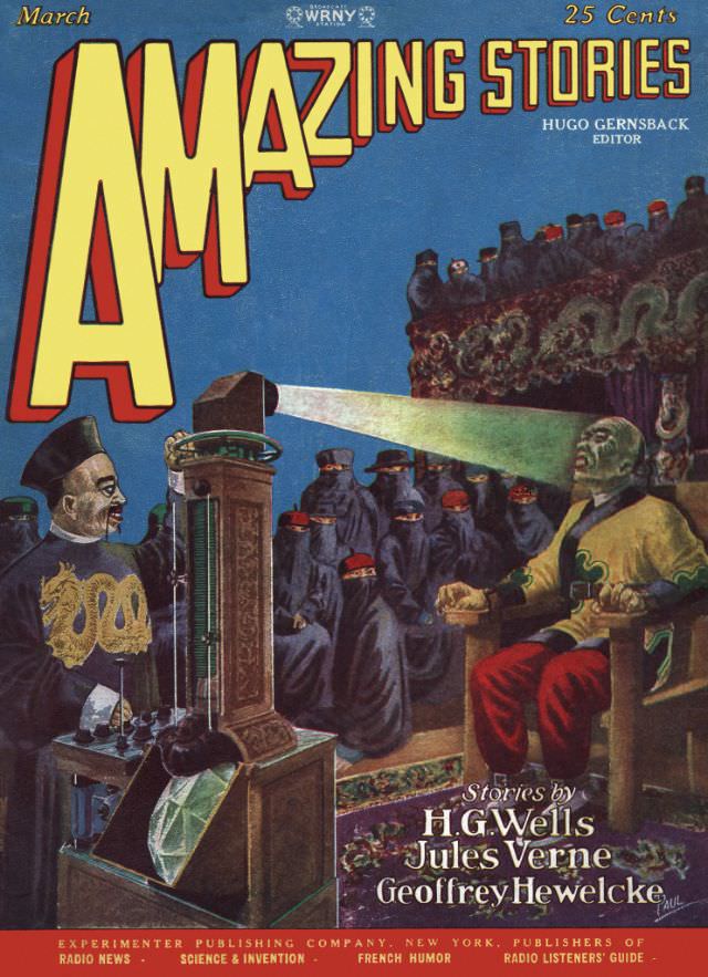 Amazing Stories cover, March 1928