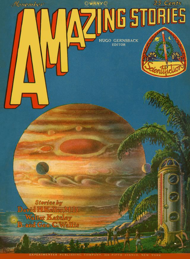 Amazing Stories cover, November 1928