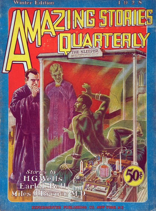 Amazing Stories cover, Winter 1928