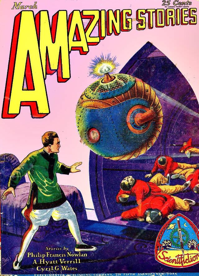 Amazing Stories cover, March 1929
