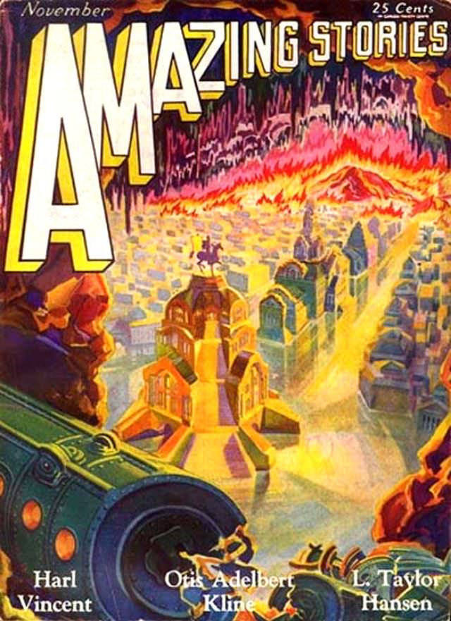 Amazing Stories cover, November 1929