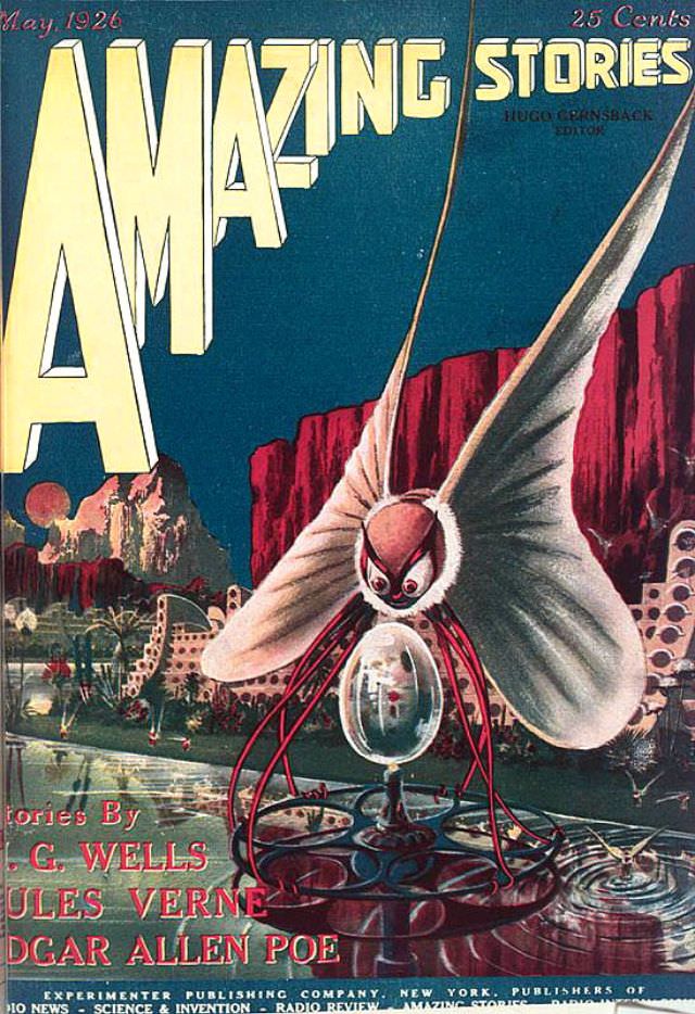 Amazing Stories cover, May 1926