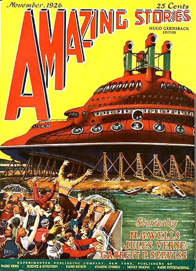 Amazing Stories cover, November 1926