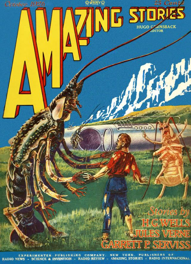 Amazing Stories cover, October 1926