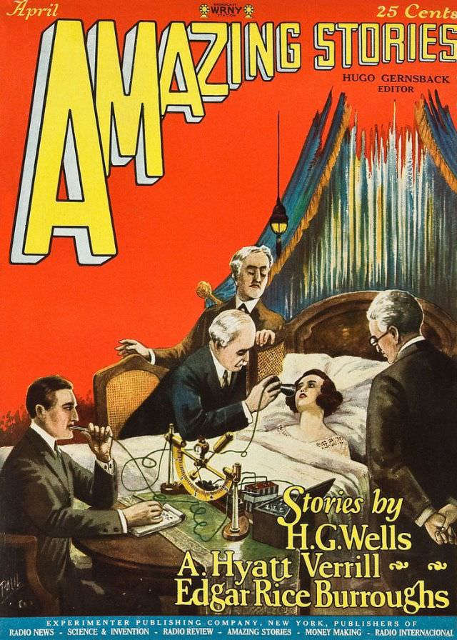 Amazing Stories cover, April 1927
