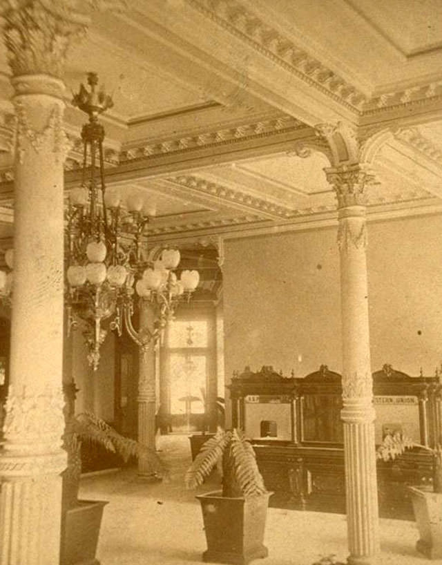 Baldwin Hotel entrance, San Francisco, CA, 1880s